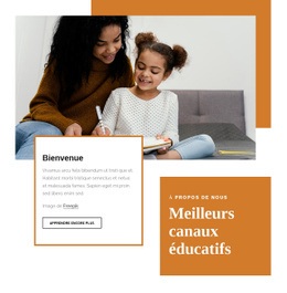 Page De Destination Du Site Web Pour L'Éducation Est La Plateforme De Votre Vie