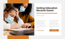 Education Is The Passport To The Future - Modern Homepage Design