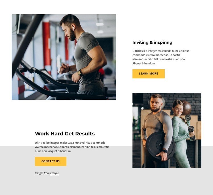 Try some cardio Homepage Design