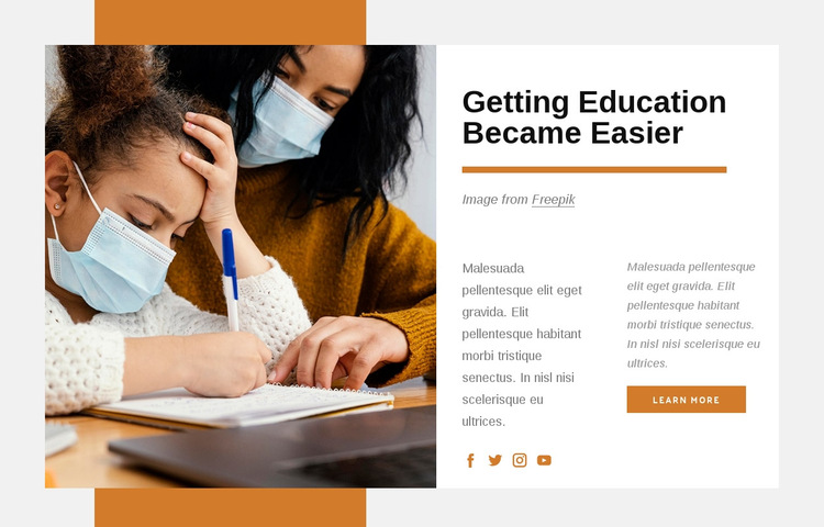 Education is the passport to the future HTML5 Template