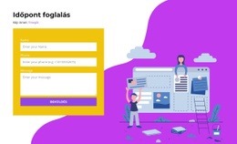 Foglaljon Űrlapon Keresztül - HTML Webhelysablon