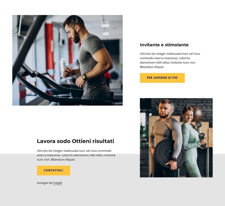 Prova un po' di cardio Costruttore di siti web HTML