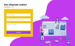 Boek Via Formulier - HTML-Websitesjabloon