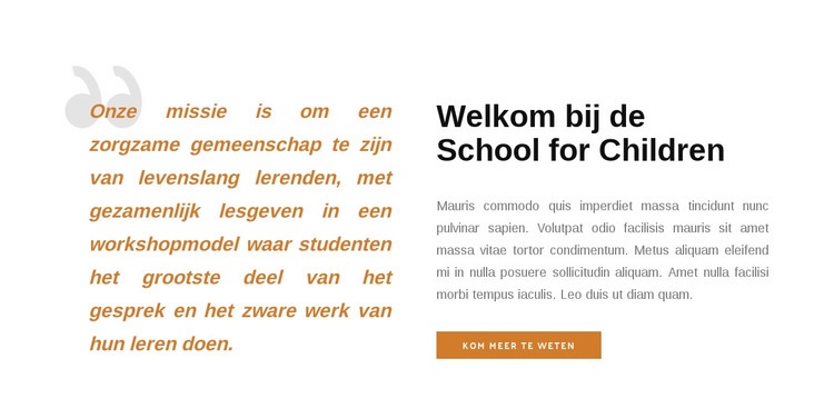 Citaat en tekst Html Website Builder