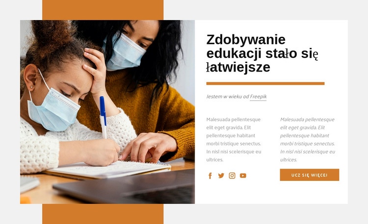 Edukacja to paszport do przyszłości Szablony do tworzenia witryn internetowych