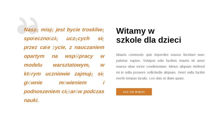 Cytat i tekst Szablony do tworzenia witryn internetowych