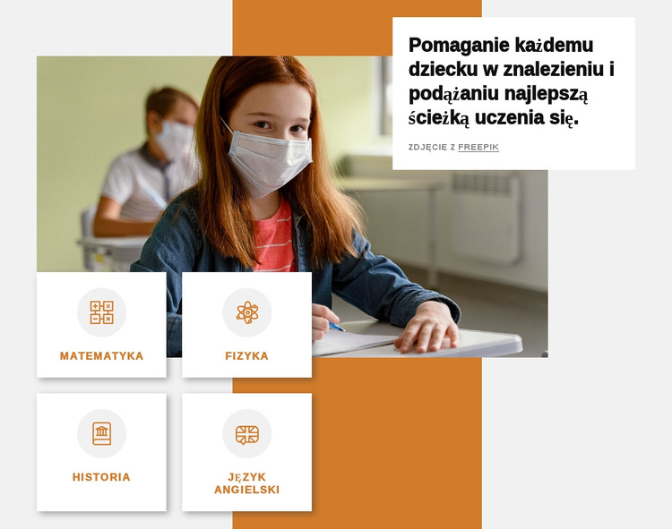 Najlepsza ścieżka edukacyjna Szablon witryny sieci Web