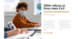 Obter Educação Ficou Mais Fácil - Modelos De Design De Site