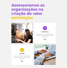 Organização De Eventos Modelo De Grade CSS