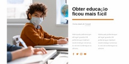 Obter Educação Ficou Mais Fácil - Designer Da Página De Destino