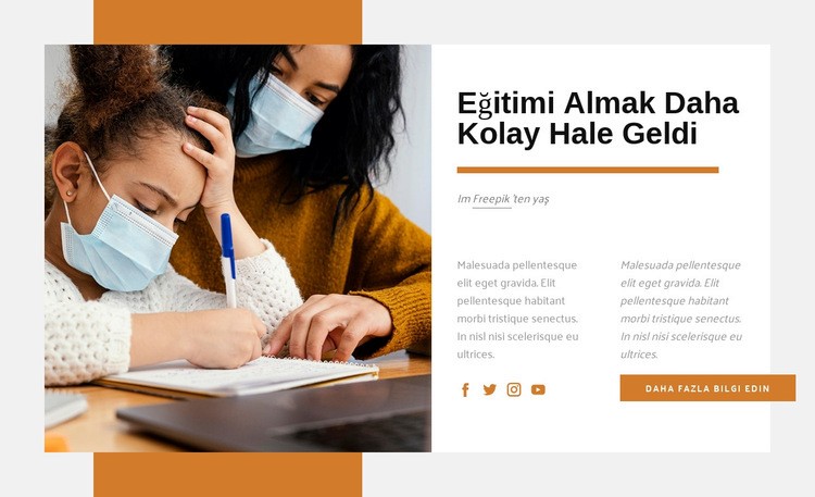 Eğitim geleceğin pasaportu Açılış sayfası