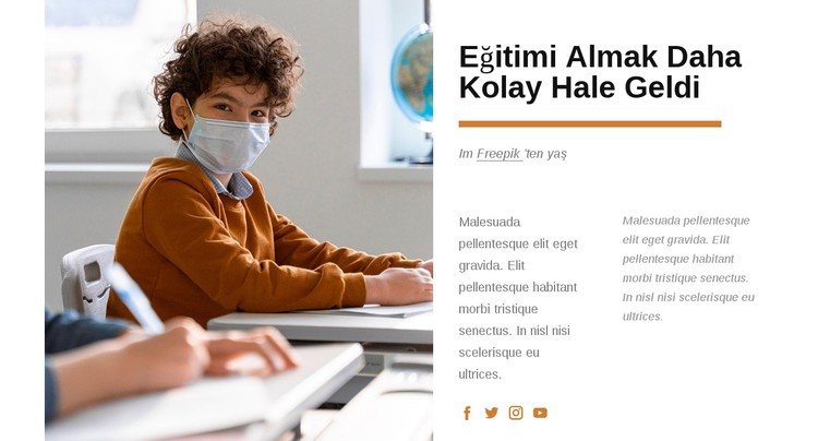 Eğitim almak daha kolay hale geldi CSS Şablonu