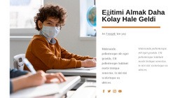 Eğitim Almak Daha Kolay Hale Geldi - Özel Web Sitesi Tasarımı