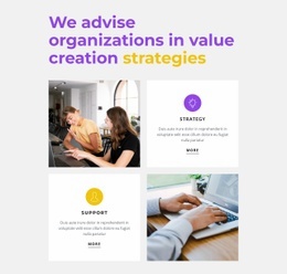 Organization Of Events Web Page Design