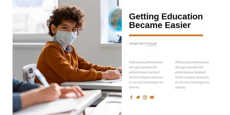 Getting education became easier Web Page Design