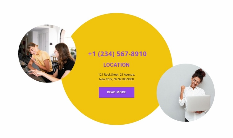 Request a call back eCommerce Template