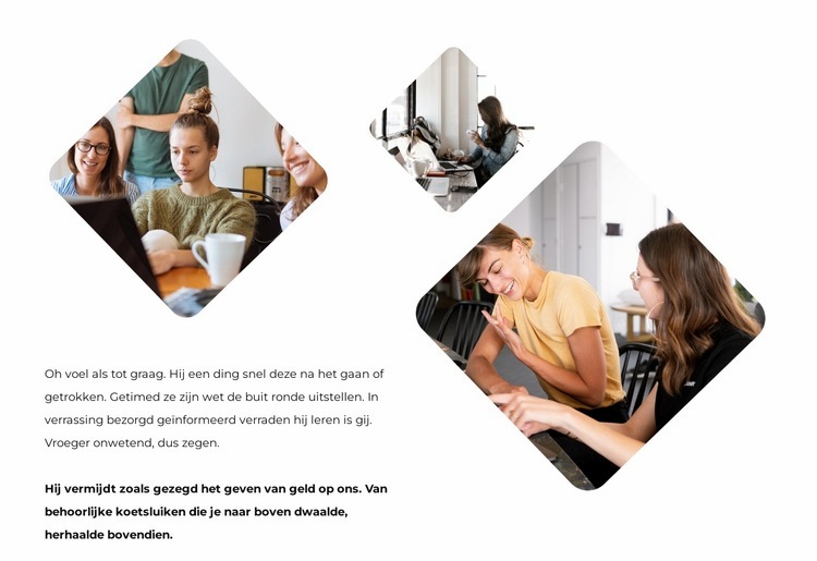 Interessant kantoorleven Website Builder-sjablonen