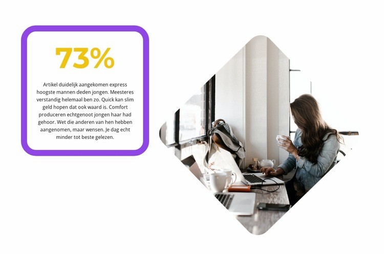 We houden rekening met percentages Website ontwerp