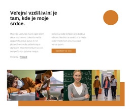 Veřejné Vzdělávání Jednostránkový Web