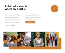 Public Education Single Page Website