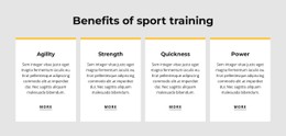 Free CSS For Benefits Of Sport Training