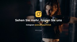 Folge Uns Auf Instagram Flexbox-Vorlage