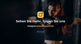 Folge Uns Auf Instagram - Responsive HTML5-Vorlage