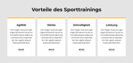 Vorteile Des Sporttrainings - HTML5-Seitenvorlage