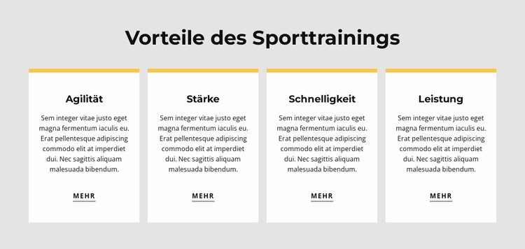 Vorteile des Sporttrainings Joomla Vorlage