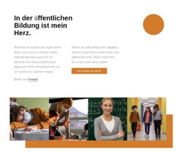 Öffentliche Bildung - Vorlagen Website-Design