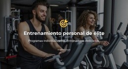 Creador De Sitios Web Listo Para Usar Para Entrenamiento Personal De Élite