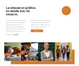 Educacion Publica Sitio Web De Una Sola Página