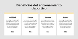 Beneficios Del Entrenamiento Deportivo - Plantilla De Una Página
