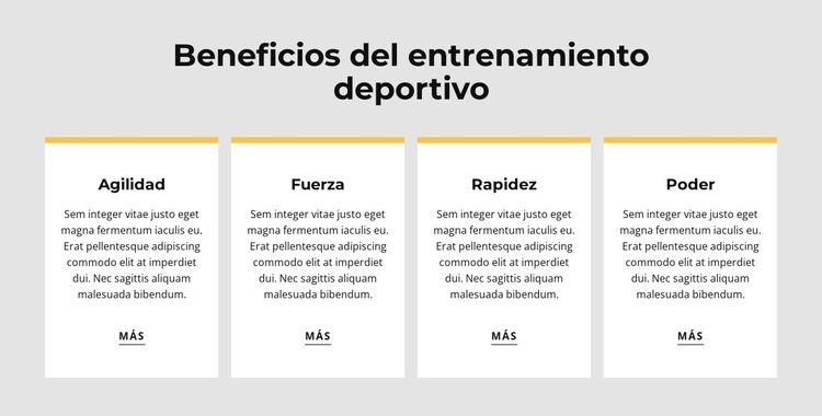 Beneficios del entrenamiento deportivo Plantilla de una página