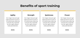 Benefits Of Sport Training - Responsive Website