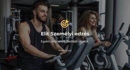 Elit Személyi Edzés - Webfejlesztési Sablon