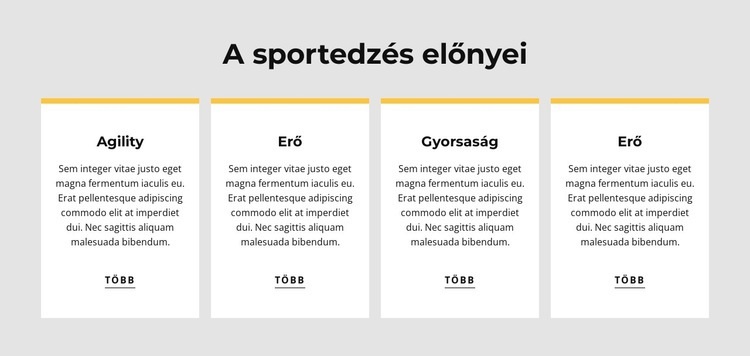 A sportedzés előnyei HTML Sablon