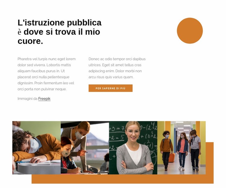 Educazione pubblica Progettazione di siti web