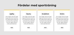 Fördelar Med Sportträning - Enkel Webbplatsmall