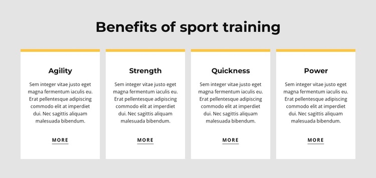 Benefits of sport training Template