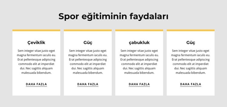 Spor eğitiminin faydaları Açılış sayfası