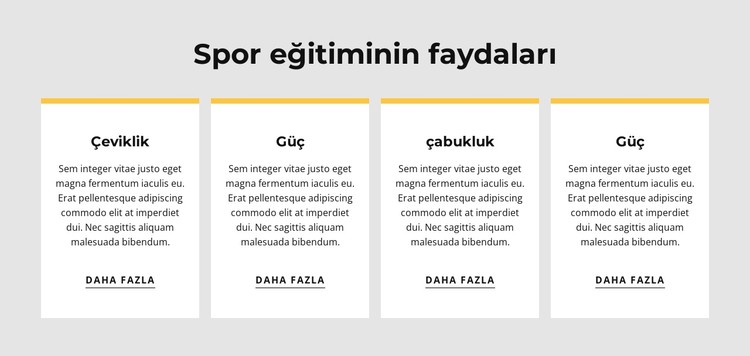 Spor eğitiminin faydaları CSS Şablonu