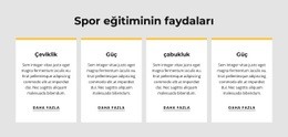 Spor Eğitiminin Faydaları