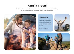 CSS Layout For Family Travel