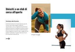 Progettista Di Siti Web Per Club Di Corsa All'Aperto