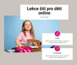 Lekce Šití Pro Děti Šablona CSS