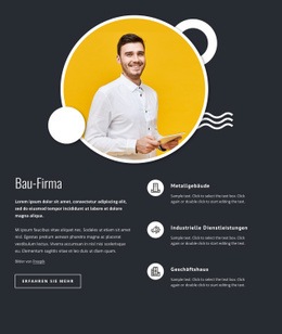 Benutzfertiges Website-Design Für Wir Bauen Ihr Traumhaus