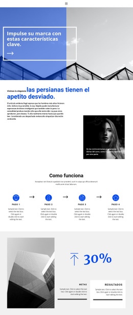 Desarrollo De Grandes Empresas - Página De Destino De Arrastrar Y Soltar