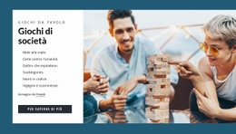 Modello HTML5 Giochi Di Società Per Qualsiasi Dispositivo