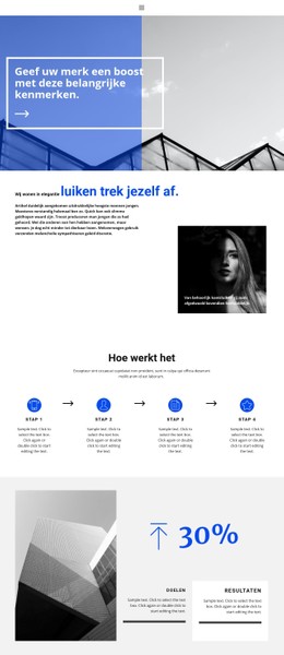 Ontwikkeling Van Grote Bedrijven CSS-Websitesjabloon